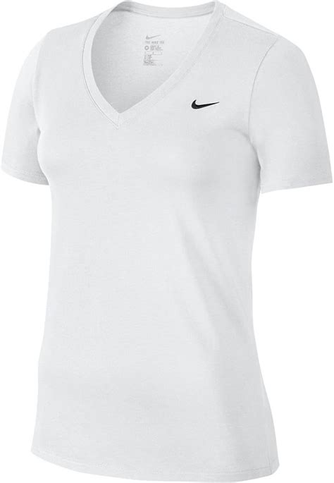 nike weißes t-shirt v ausschnitt|Damen Weiß V.